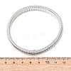 201 Stainless Steel Ribbed Bangles for Women BJEW-T024-02P-3