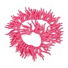 Opaque Acrylic Imitation Coral Beads Strands SACR-P033-02A-07-3