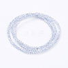 Electroplate Glass Beads Strands EGLA-J025-F19-2