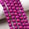 Synthetic Turquoise Beads Strands TURQ-G106-4mm-02O-4