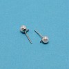 Iron Stud Earring Findings LS-STAS-WH0029-02A-02-1-1