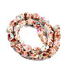 Spray Painted Resin Beads Strands RESI-N041-01A-2