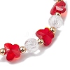 2Pcs Glass Beads Stretch Bracelets BJEW-JB11414-6