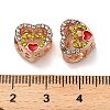 Alloy Enamel European Beads FIND-Q115-10RG-3