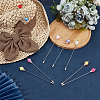 9Pcs 9Colors Brass Acrylic Kilt Pins for Women JEWB-DR00007-4