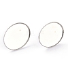 Non-Tarnish 304 Stainless Steel Stud Earring Settings STAS-J032-19-5