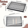  10 Grids Rectangle PU Leather Watch Straps Necklace Bracelet Display Tray ODIS-NB0001-38A-2