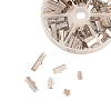145Pcs 6 Styles Iron Ribbon Crimp Ends IFIN-CJ0001-49-6