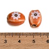 Printed Handmade Porcelain Beads PR-CBAB520-17-5