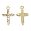 Alloy Rhinestone Pendants X-ALRI-P005-02G-1