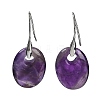 Natural Amethyst Dangle Earrings EJEW-C119-04P-09-2