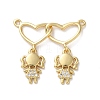 Brass Pave Cubic Zirconia Pendants X-KK-M287-04G-A-1