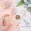 8Pcs 2 Style 201 Stainless Steel Pendants STAS-DC0001-02-2