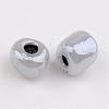 DIY Craft Beads 6/0 Ceylon Round Glass Seed Beads X-SEED-A011-4mm-156-2