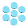 Painted Natural Wood Beads WOOD-WH0038-35B-03-1