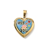 304 Stainless Steel Locket Pendants STAS-H255-02G-04-1
