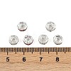 Brass Grade A Rhinestone Spacer Beads RB-A014-Z6mm-S-3