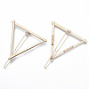 Alloy Hollow Geometric Hair Pin PHAR-N005-015G-2