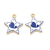 Printed Brass Pendants KK-CBA42CA-08G-01-1