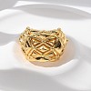 Brass Cuff Rings for Women RJEW-U041-04G-2