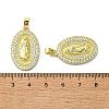 Rack Plating Brass Micro Pave Cubic Zirconia Pendants KK-R157-14A-G-3