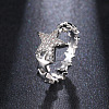 Star Brass Micro Pave Clear Cubic Zirconia Finger Rings for Women FS-WGB2D32-02-1