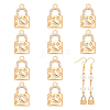 Brass Rhinestone Pendants FIND-WH0144-27KCG-1