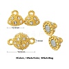 20 Sets 2 Colors Brass Magnetic Clasps KK-CJ0001-85-2