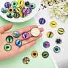 30Pcs 15 Style Luminous Glass Cabochons DIY-CA0004-97-4