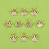 10Pcs Brass Micro Pave Clear Cubic Zirconia Charms ZIRC-SZ0002-06-3