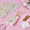 50Pcs 2 Styles Gold Stamping Star OPP Cellophane Gift Bags ABAG-LP0001-54-1