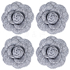 4Pcs Cloth Art Camelia Brooch Pins JEWB-CN0001-03B-1