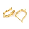 Brass Hoop Earring Findings KK-K340-36G-2