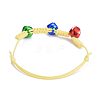 Adjustable Korean Waxed Polyester Cord Braided Bracelets BJEW-JB04423-07-3