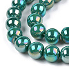 Electroplate Opaque Glass Beads Strands GLAA-T032-P8mm-AB12-3