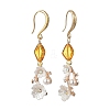 Alloy & Resin & Acrylic Pearl Dangle Earrings EJEW-JE07366-3