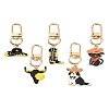 Cowboy Theme Alloy Enamel Pendant Decorations HJEW-YW00022-01-2