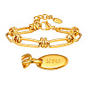 304 Stainless Steel Oval Link Chains for Women WGC2508-02-1