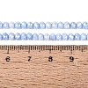 Anti-Tarnish Electroplate Rondelle Glass Beads Strands LS-EGLA-T021-3mm-17-04-4