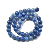 Dyed & Heated Natural Blue Aventurine Round Beads Strands G-N0120-08-8mm-4