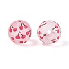 Transparent Frosted Acrylic Beads FACR-T008-03D-2