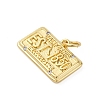 Brass Micro Pave Cubic Zirconia Pendants KK-P308-36G-2