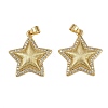 Brass Micro Pave Cubic Zirconia Pendants KK-I358-054A-G-1