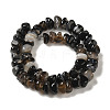 Natural Black Agate Beads Strands G-NH0017-B04-03-3