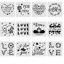 Large Plastic Reusable Drawing Painting Stencils Templates Sets DIY-WH0172-092