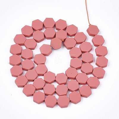 Spray Painted Non-magnetic Synthetic Hematite Beads Strands G-T116-03C-12-1