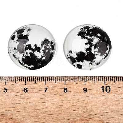 Fluorescent Glass Cabochons GGLA-T004-12A-1