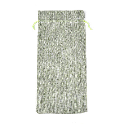Rectangle Polyester Imitation Burlap Packing Pouches ABAG-N009-01A-03-1