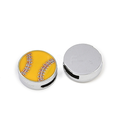36Pcs 6 Styles Alloy Enamel Slide Charms FIND-SC0010-53-1
