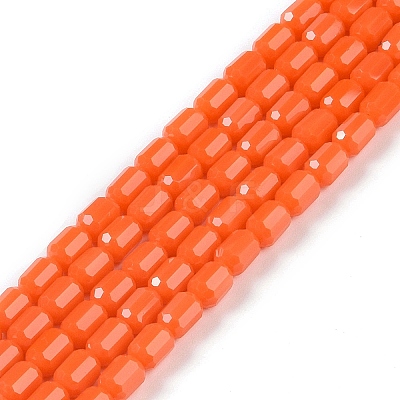 Opaque Glass Beads Strands GLAA-G112-04M-1